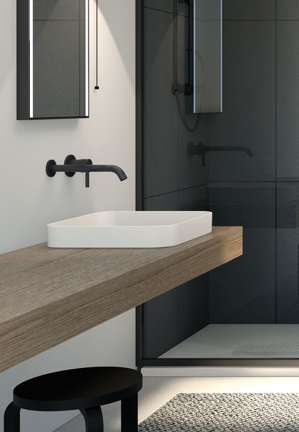 Cielo, Enjoy Washbasin 40x40 cm