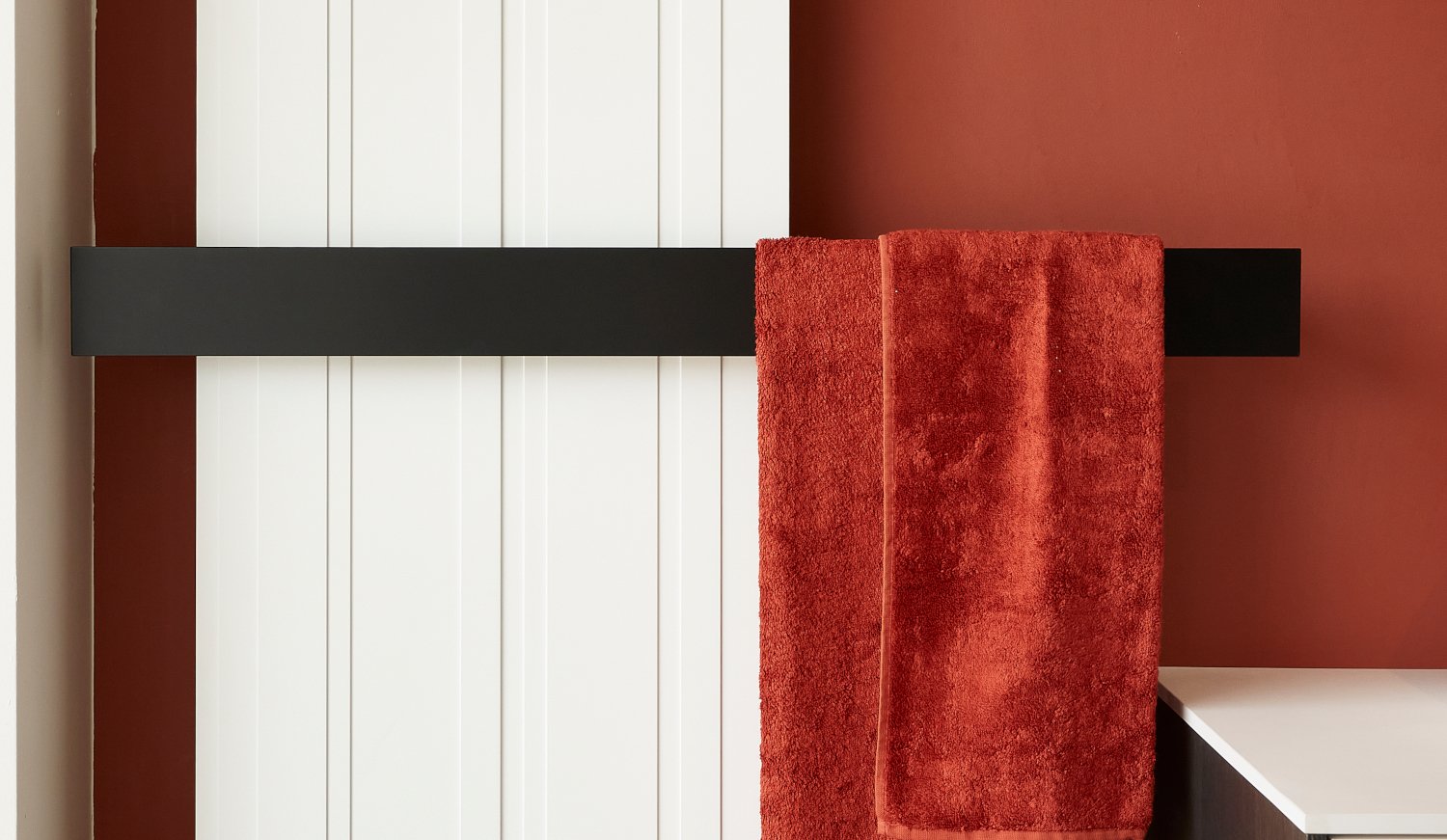 antoniolupi, Retta Towel holder MATT BLACK