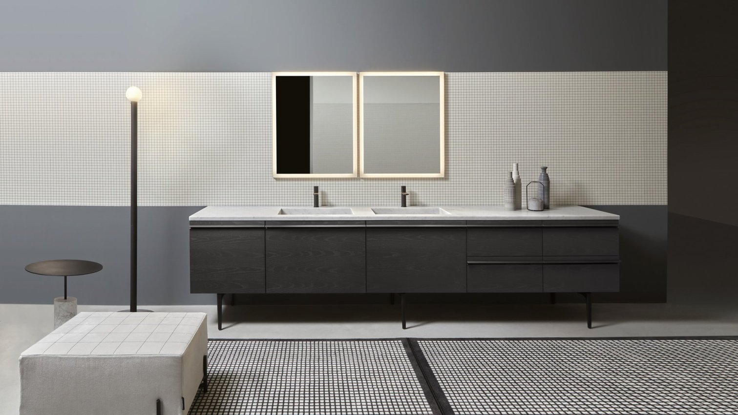 antoniolupi, Borderline Vanity unit 307x54 cm