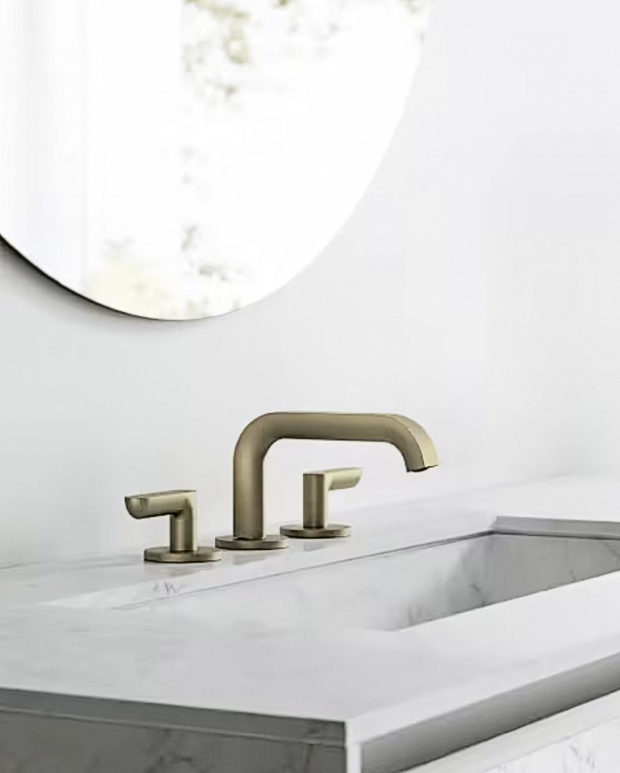 Fantini, Icona Deco Gruppo lavabo Pure Brass pvd