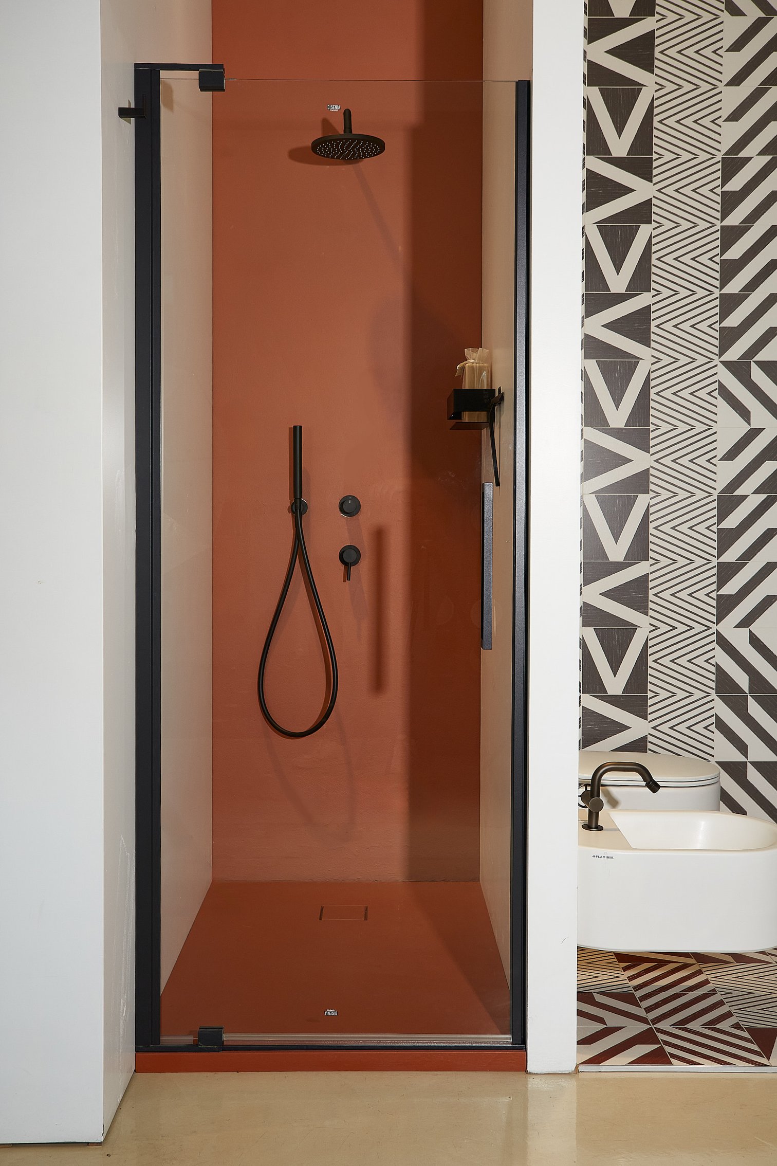 Disenia, Slim Porta doccia L 80 cm