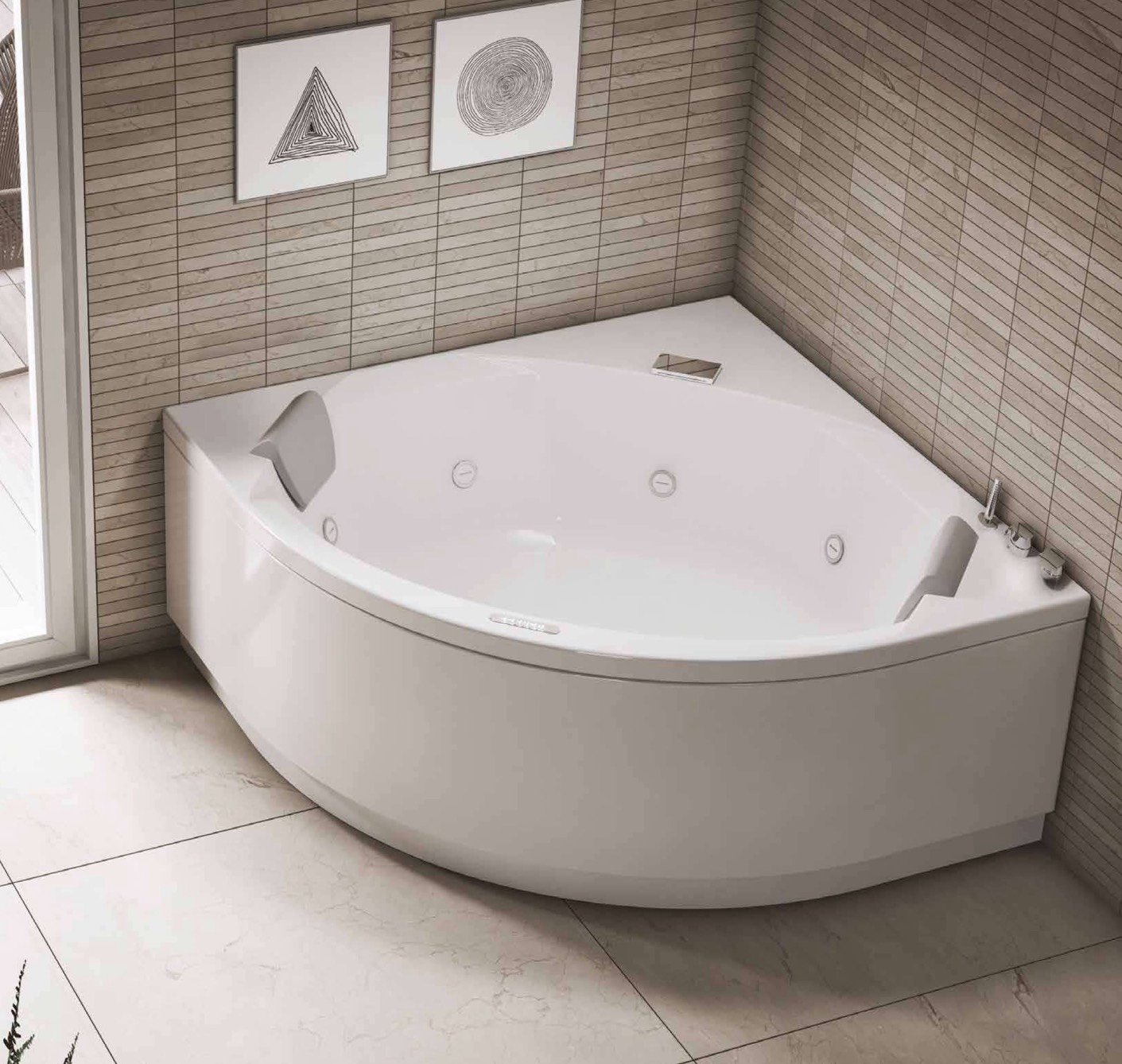 Kinedo, Saphir 140 angolare Vasca idromassaggio