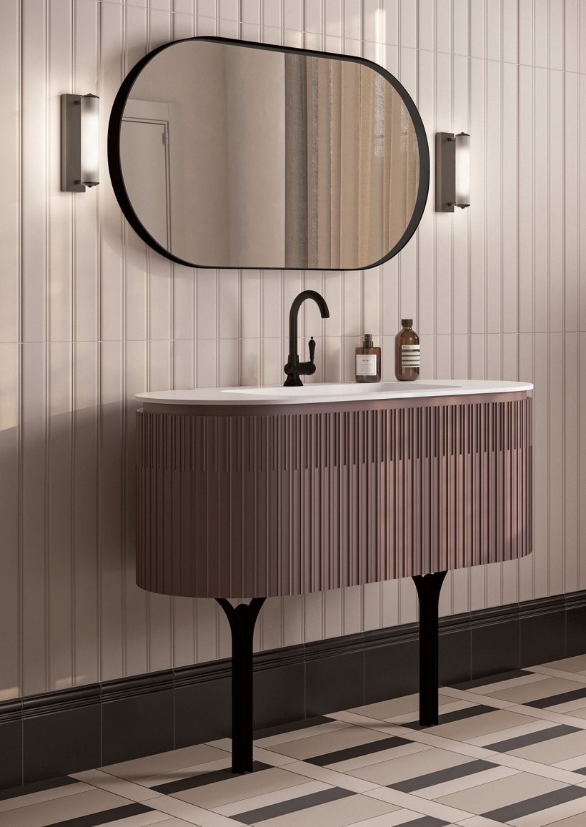 Gaia, Dorico Vanity unit 110x55 cm