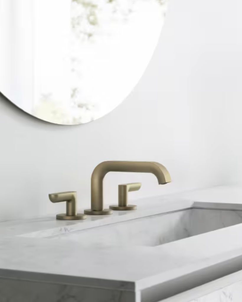 Fantini, Icona Deco Gruppo lavabo Pure Brass pvd