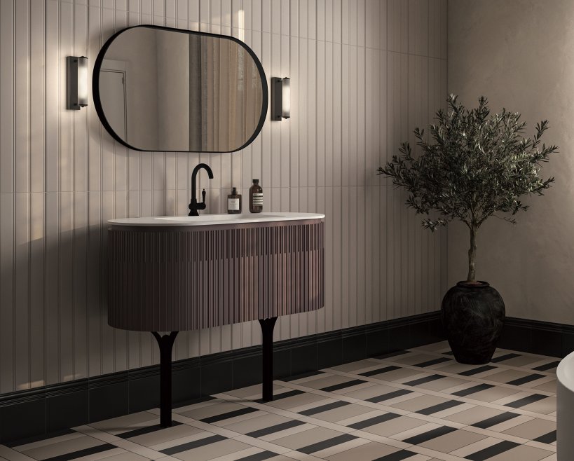 Gaia, Dorico Vanity unit 110x55 cm