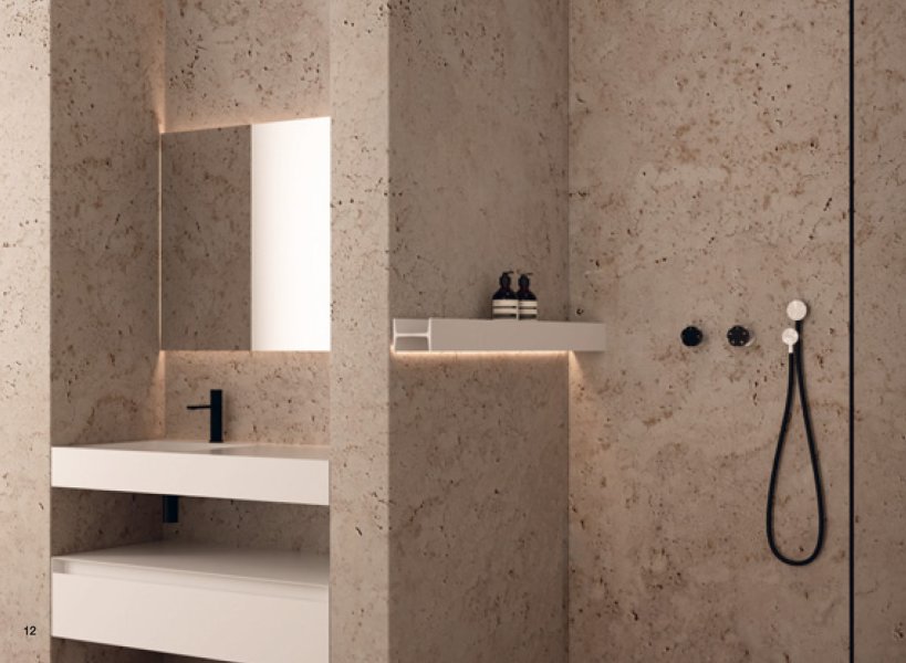 antoniolupi, Letteramuta Aluminium wall shelf L 90 cm