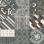 Mutina, Azulej Combination Nero 20x20 cm
