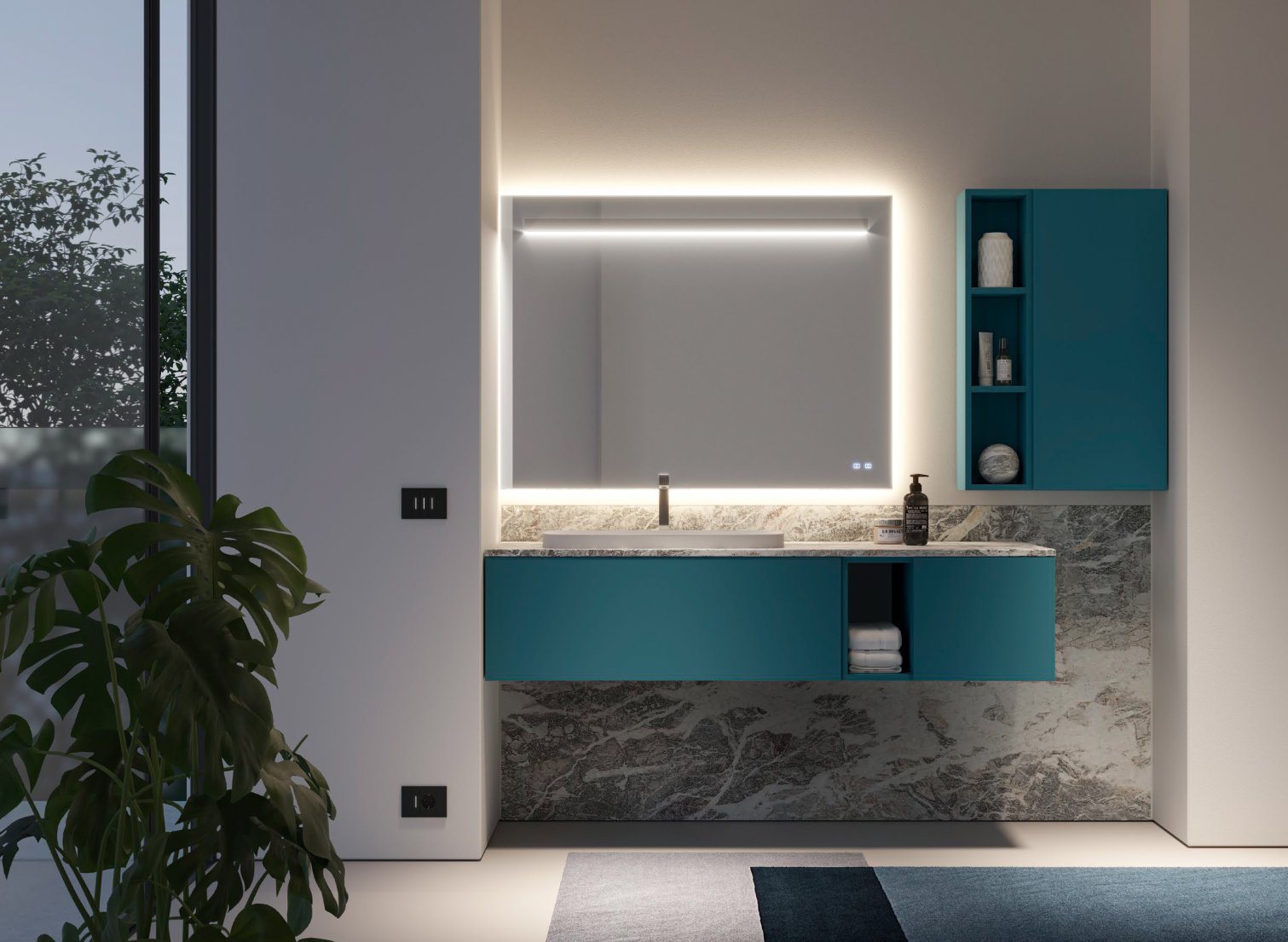 Aqua, Dogma Mobile portalavabo 160x50 cm