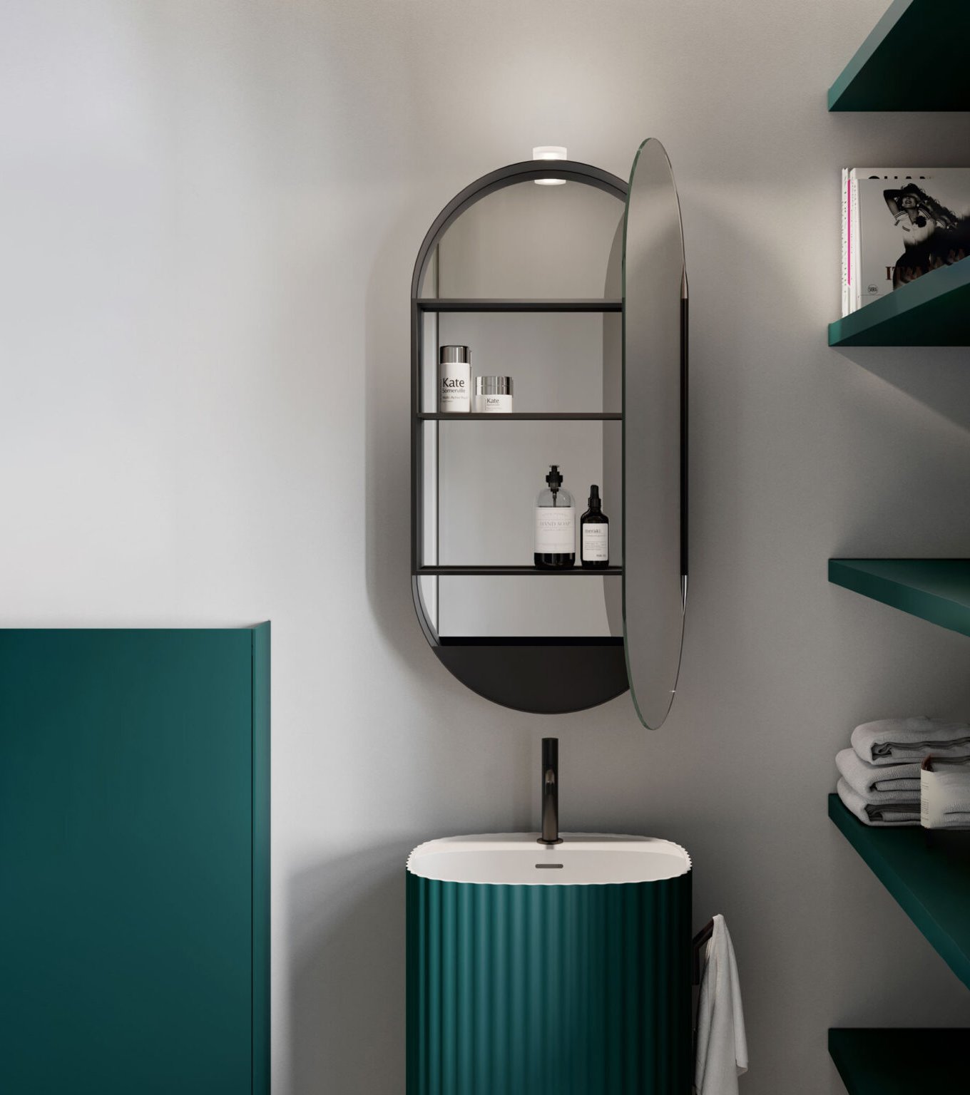 Idea, Arena Specchio contenitore 100x50 cm