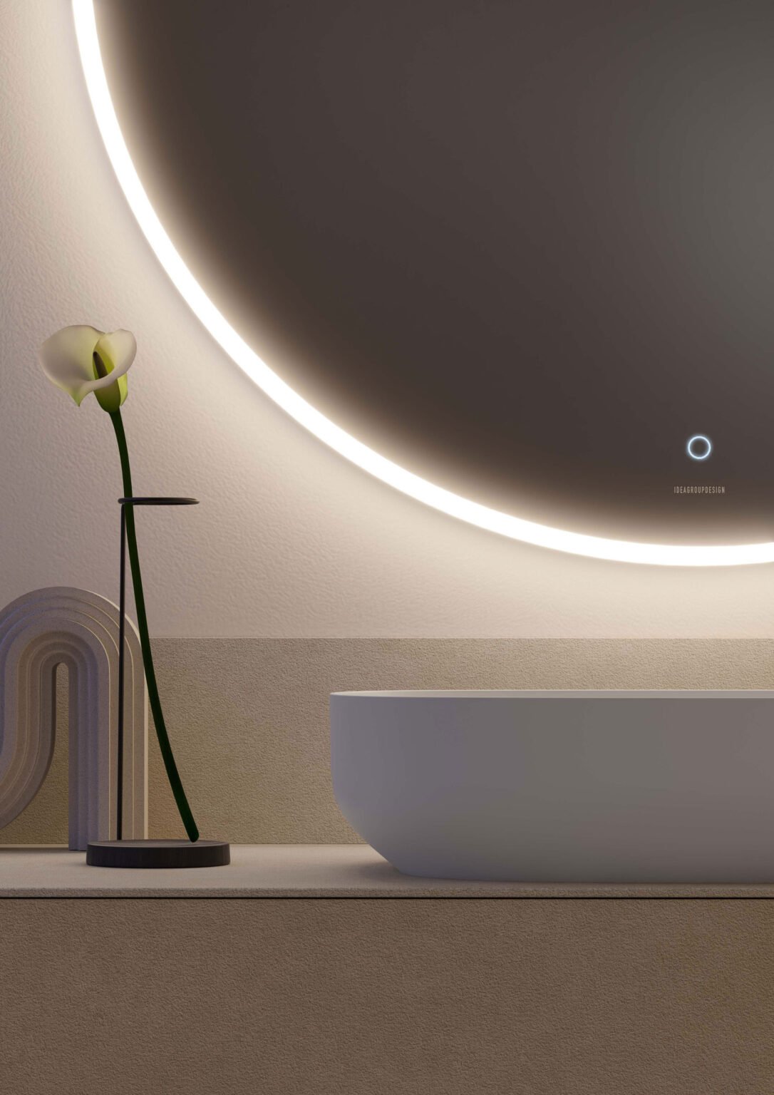 Idea, Eclissi Specchio con illuminazione