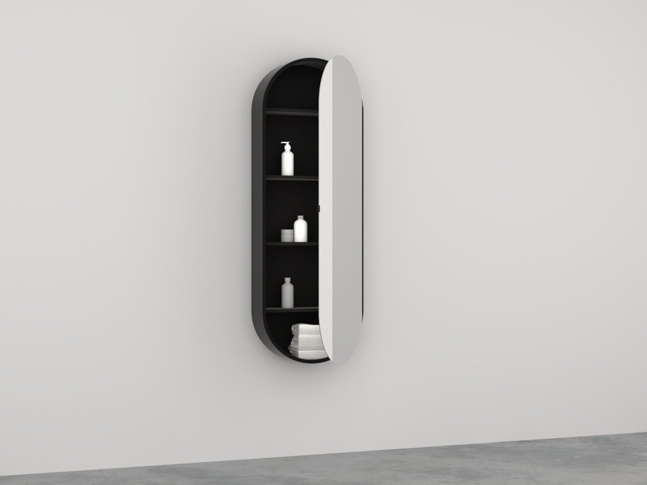 Cielo, Elio Slim Storage mirror 145x50 cm