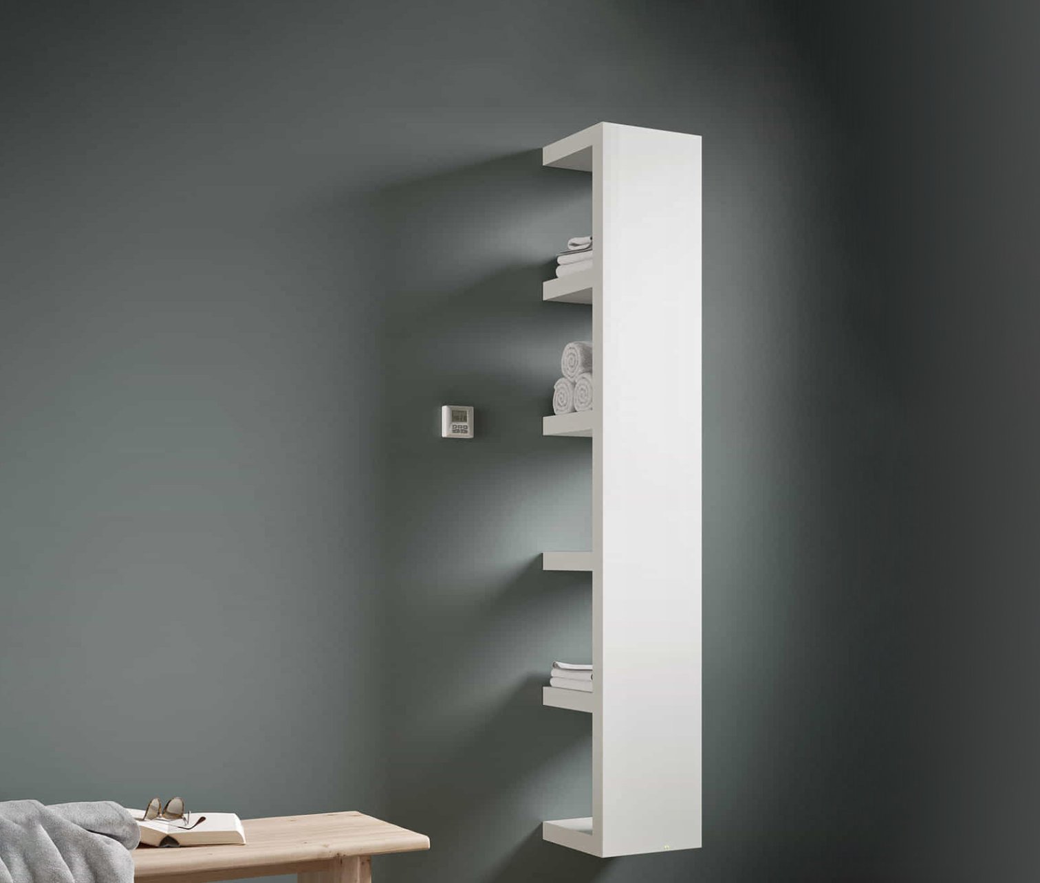 Irsap, Quadraqua Electric towel heater 180x30 cm