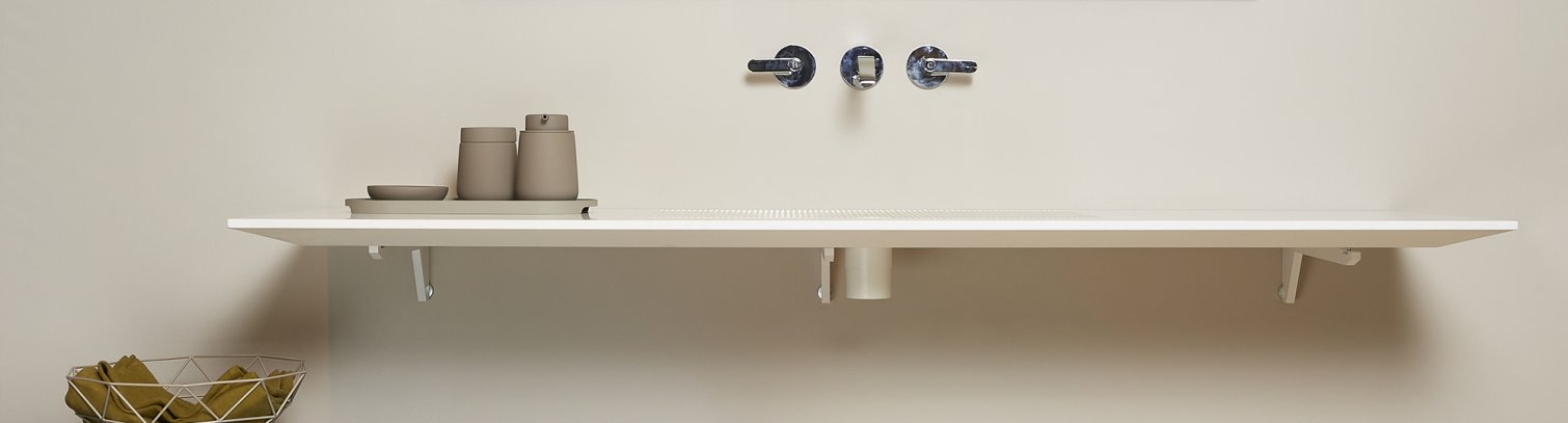 Agape, Ell Top lavabo L.160 cm