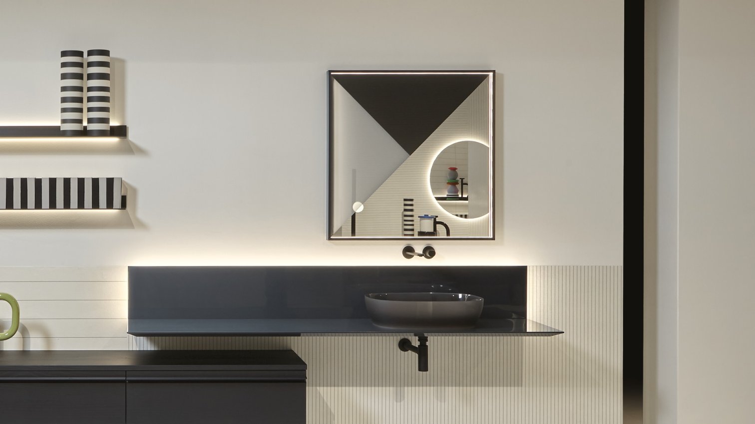 antoniolupi, Metrica Specchio con luce