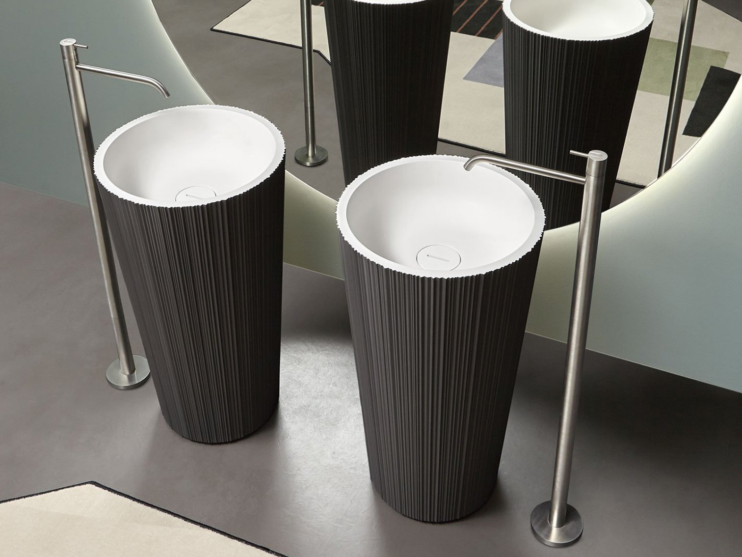 antoniolupi, Plissé Lavabo freestanding diam.47 cm