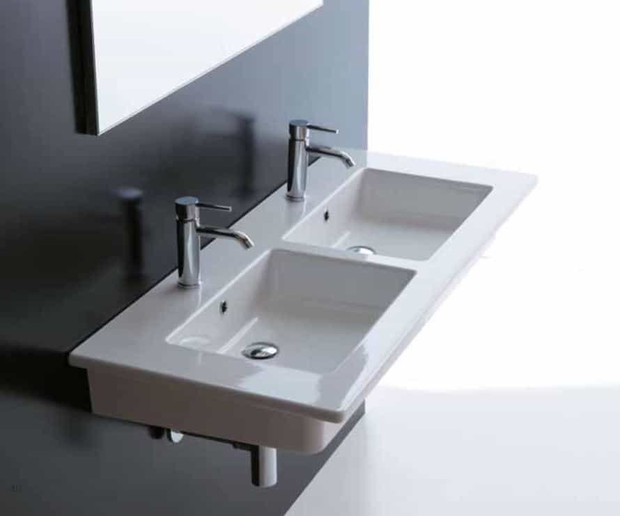 Galassia, Plus Design Doppio lavabo L 121 cm