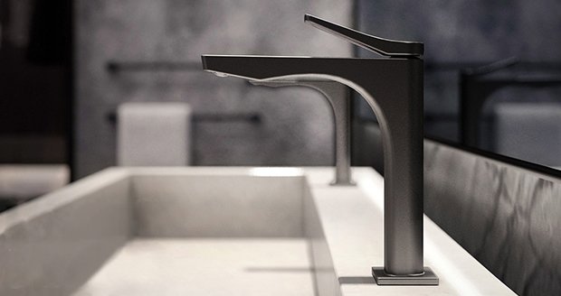 Gessi, Rilievo Miscelatore lavabo Matte Black