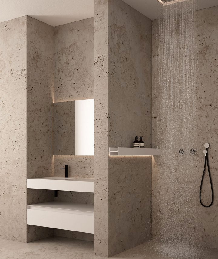 antoniolupi, Letteramuta Shower shelf L 81 cm