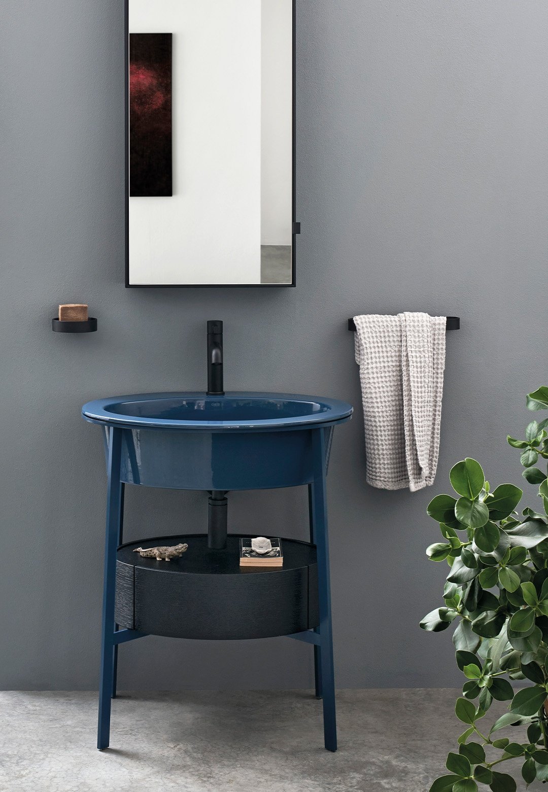 Cielo, Catino Ovale Consolle 70x50 cm