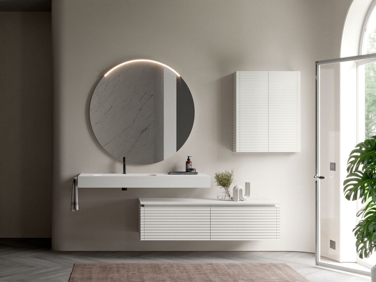 Idea, Lap Specchio con luce diametro 80 cm