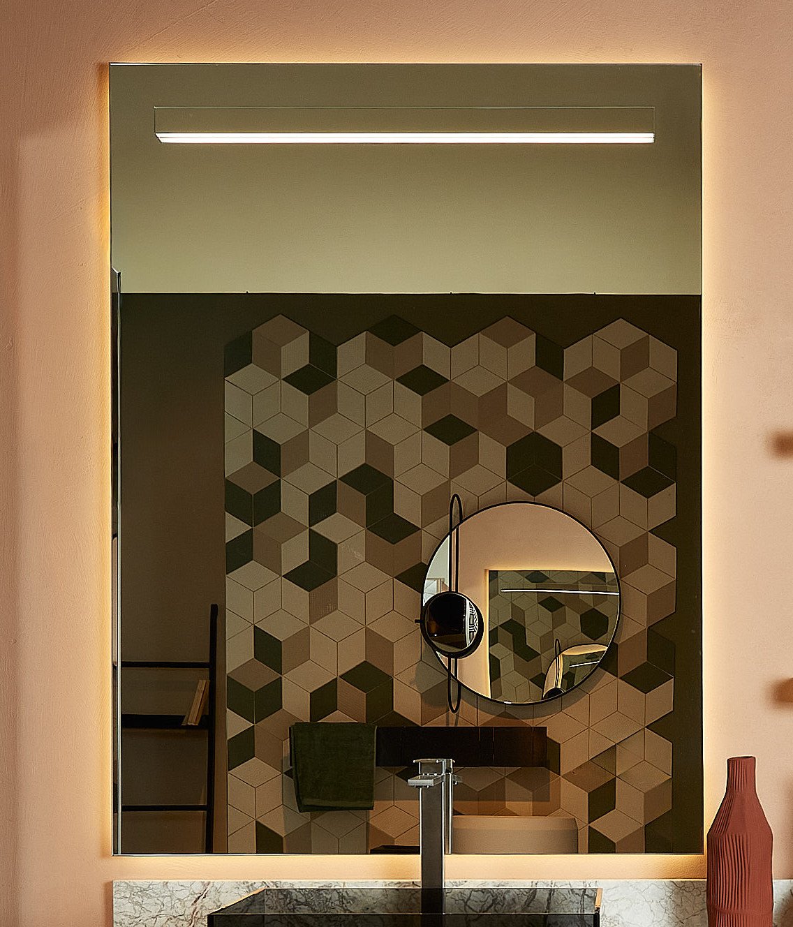 Aqua, Side-Up Specchio 90x120 cm