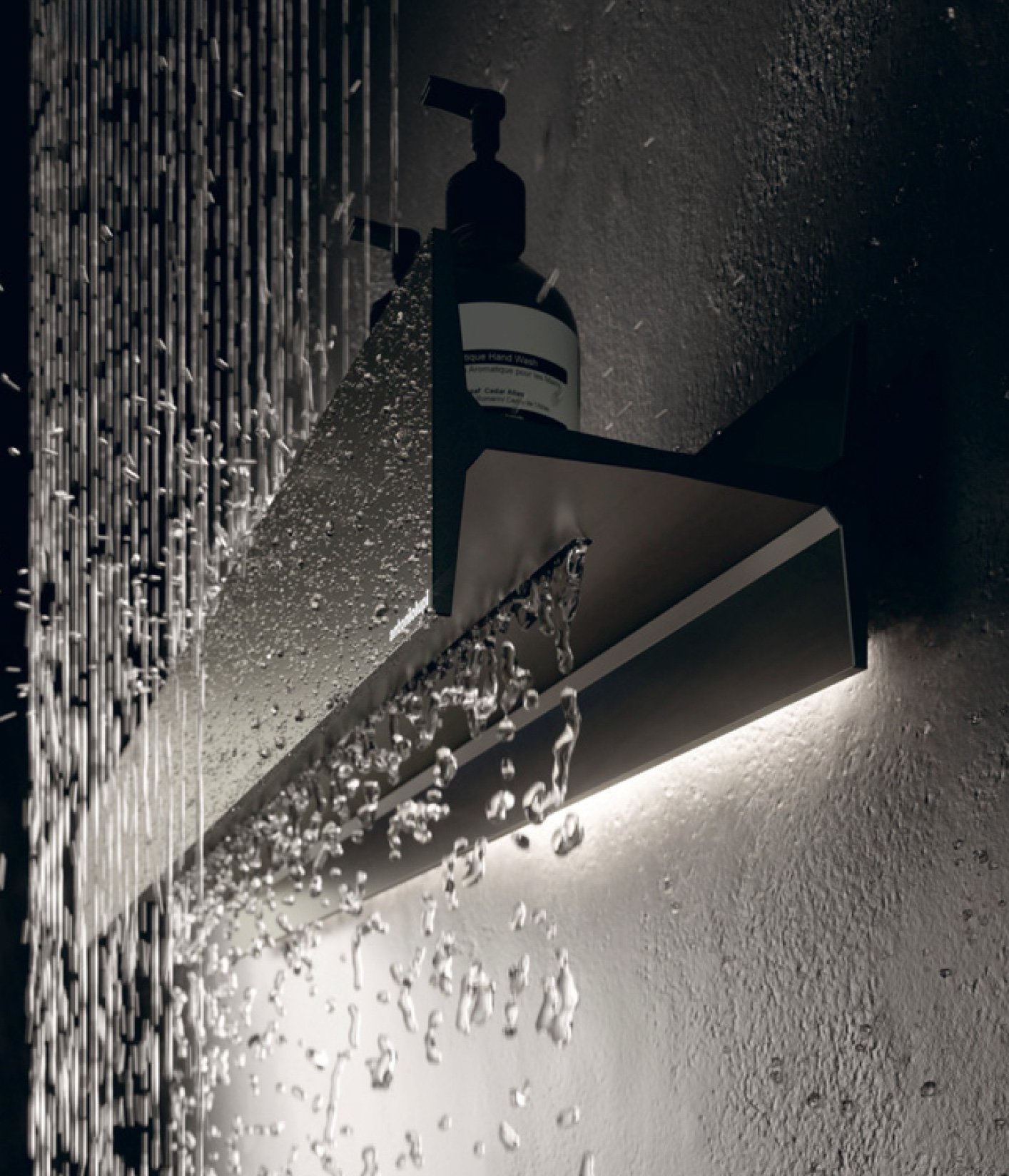 antoniolupi, Letteramuta Aluminium wall shelf L 90 cm