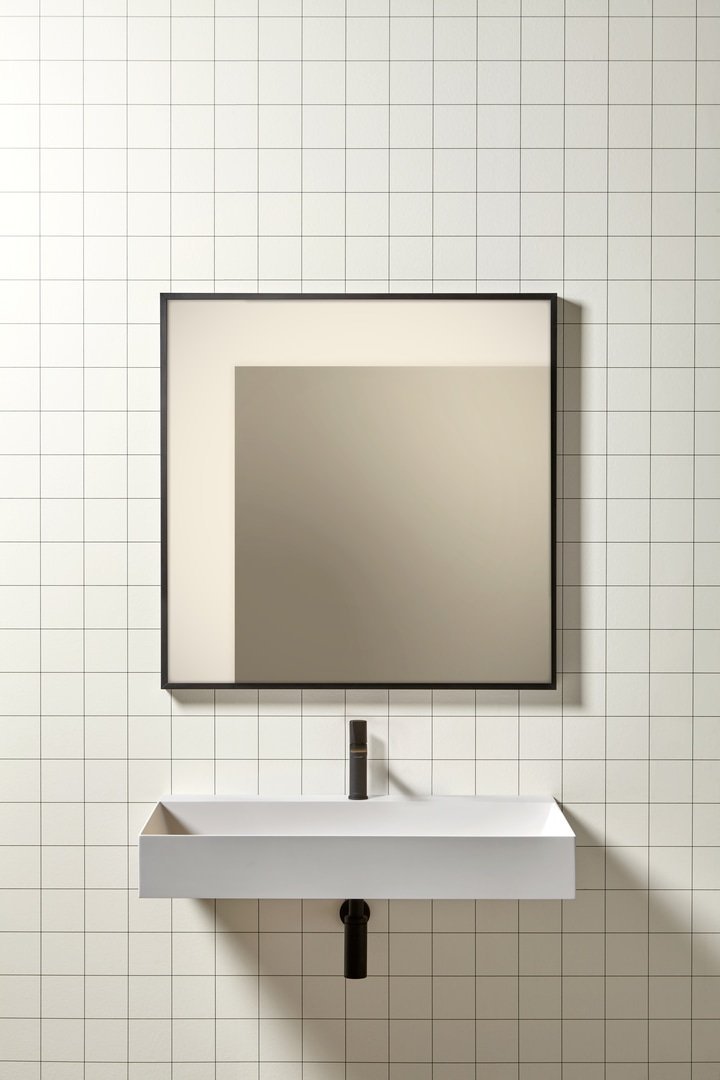 antoniolupi, Dialoganti Specchio con luce 90x90 cm