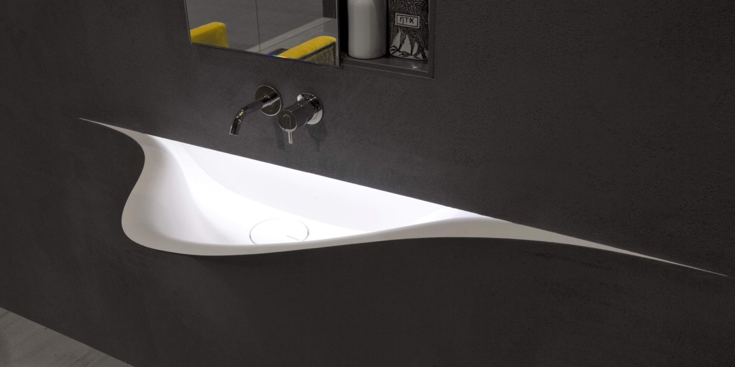 antoniolupi, Silenzio Lavabo 158x38 cm