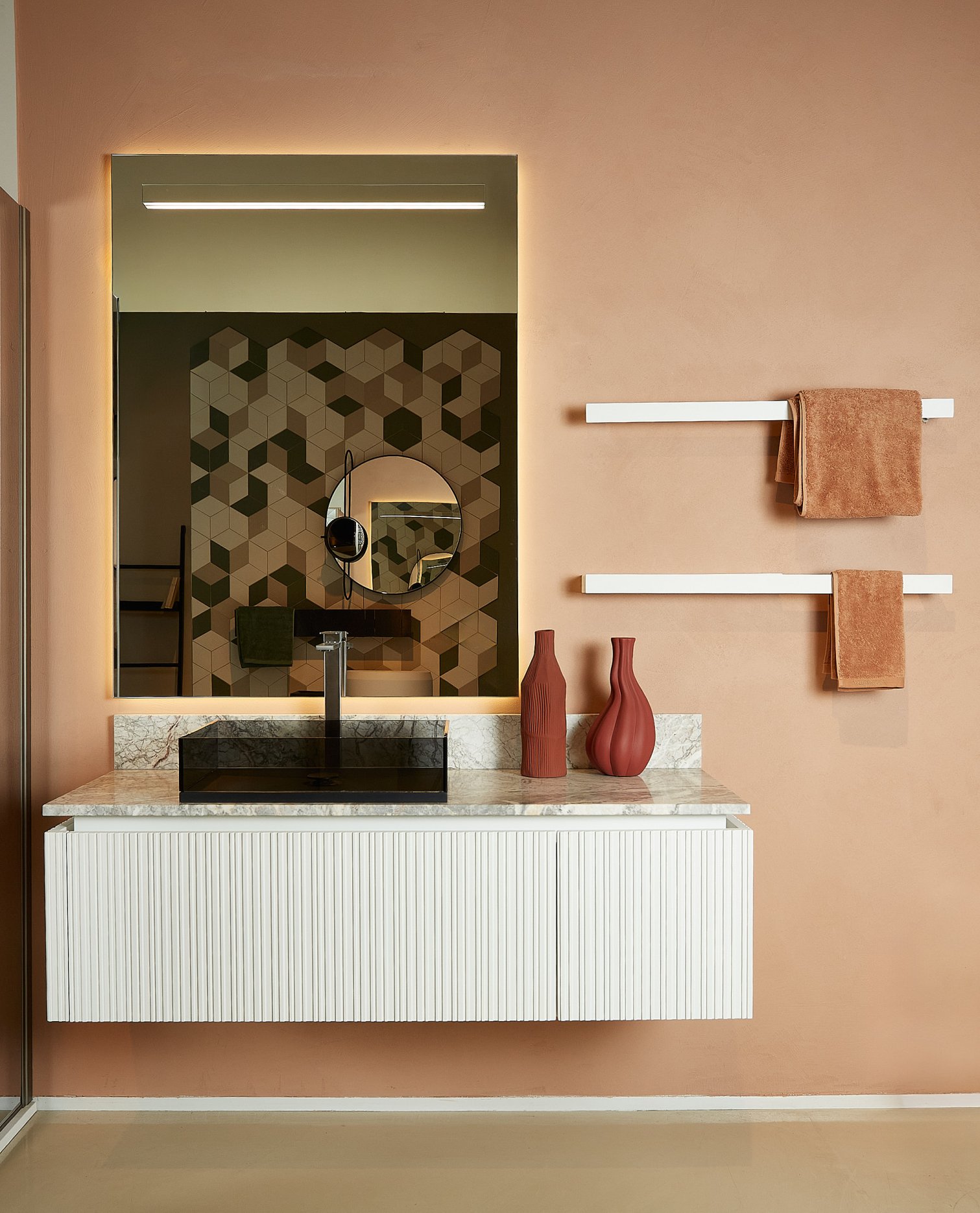 Aqua, Via Condotti Mobile portalavabo L 130,1 cm