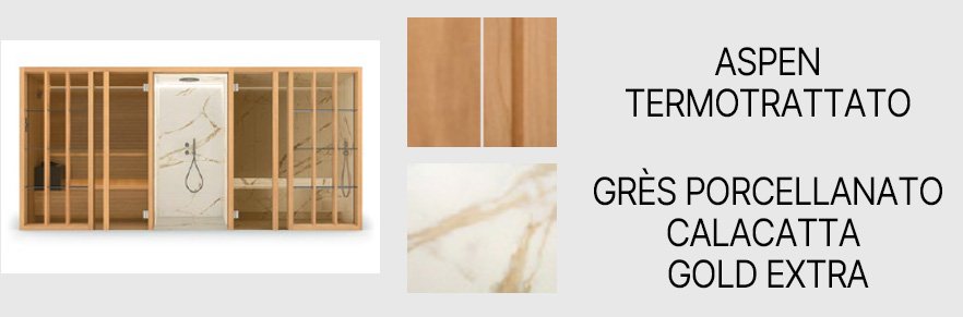 Effe, Yoku Spa Shelf Sauna hammam shower