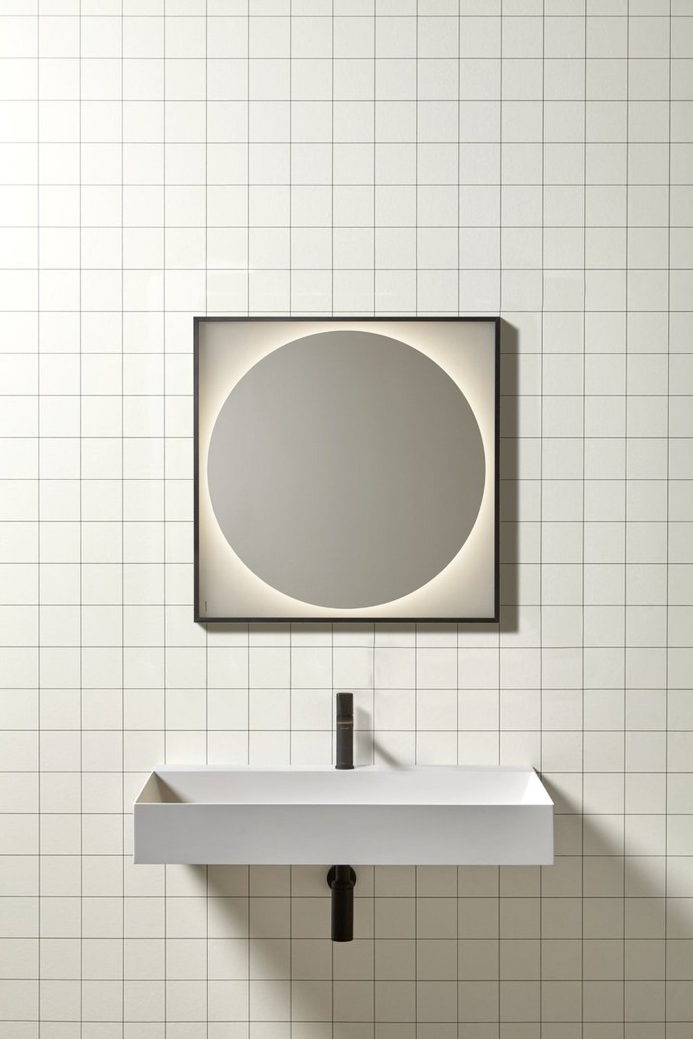 antoniolupi, Dialoganti Mirror with light 70x70 cm