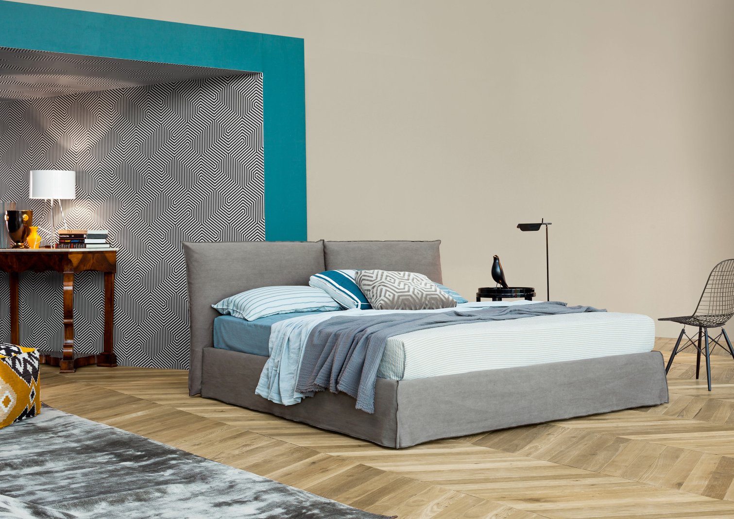Flexteam, Lazy 015 Bed for mattress 160x200 cm