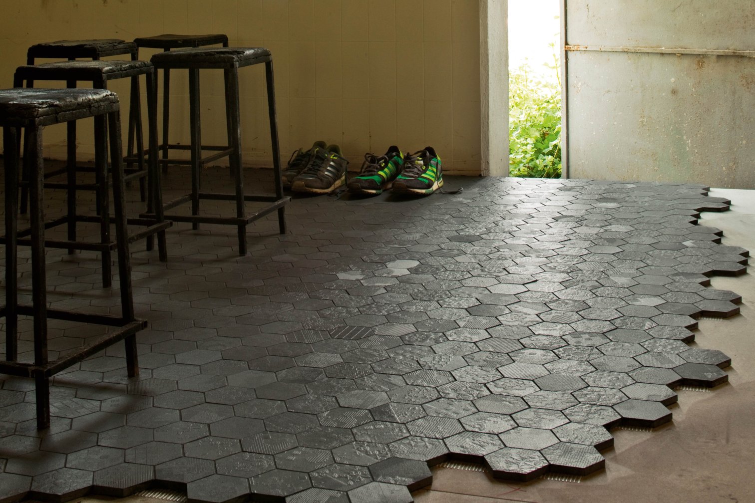 Mutina, Déchirer mosaic random decor 9.5x9.5 cm