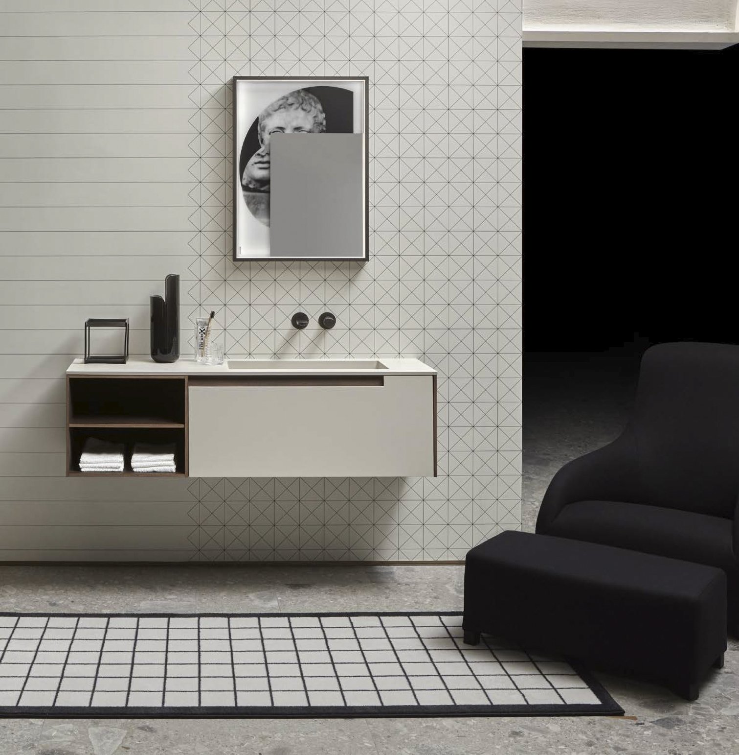 antoniolupi, Orma Vanity unit 135x40 cm