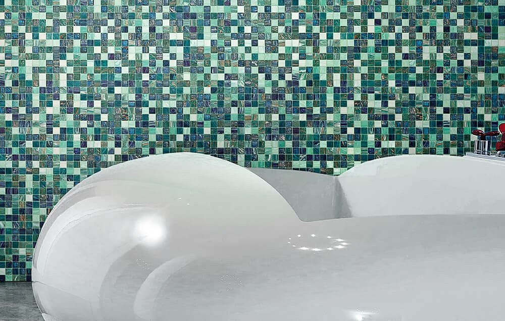 Bisazza, Begonia Whiteless mosaico 32x32 cm