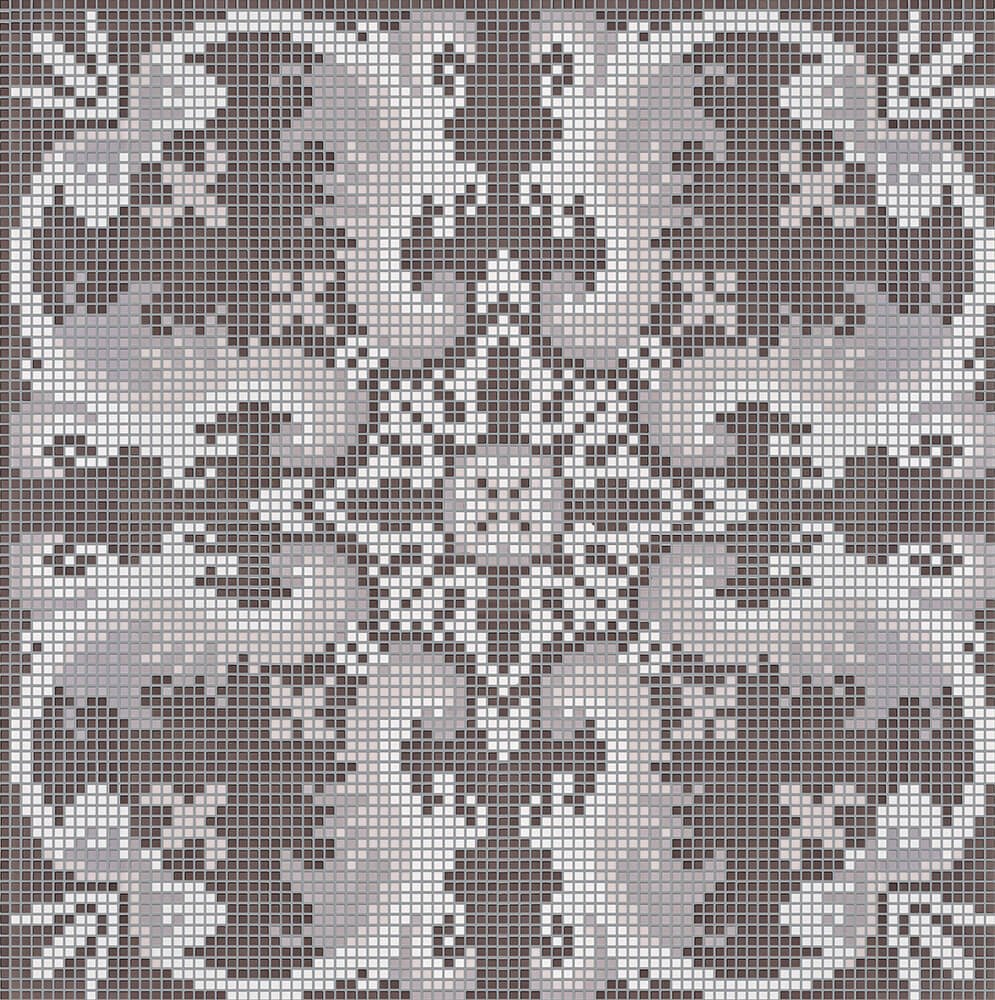 Bisazza, Olimpia Dark Grey mosaico 29.3x29.3 cm