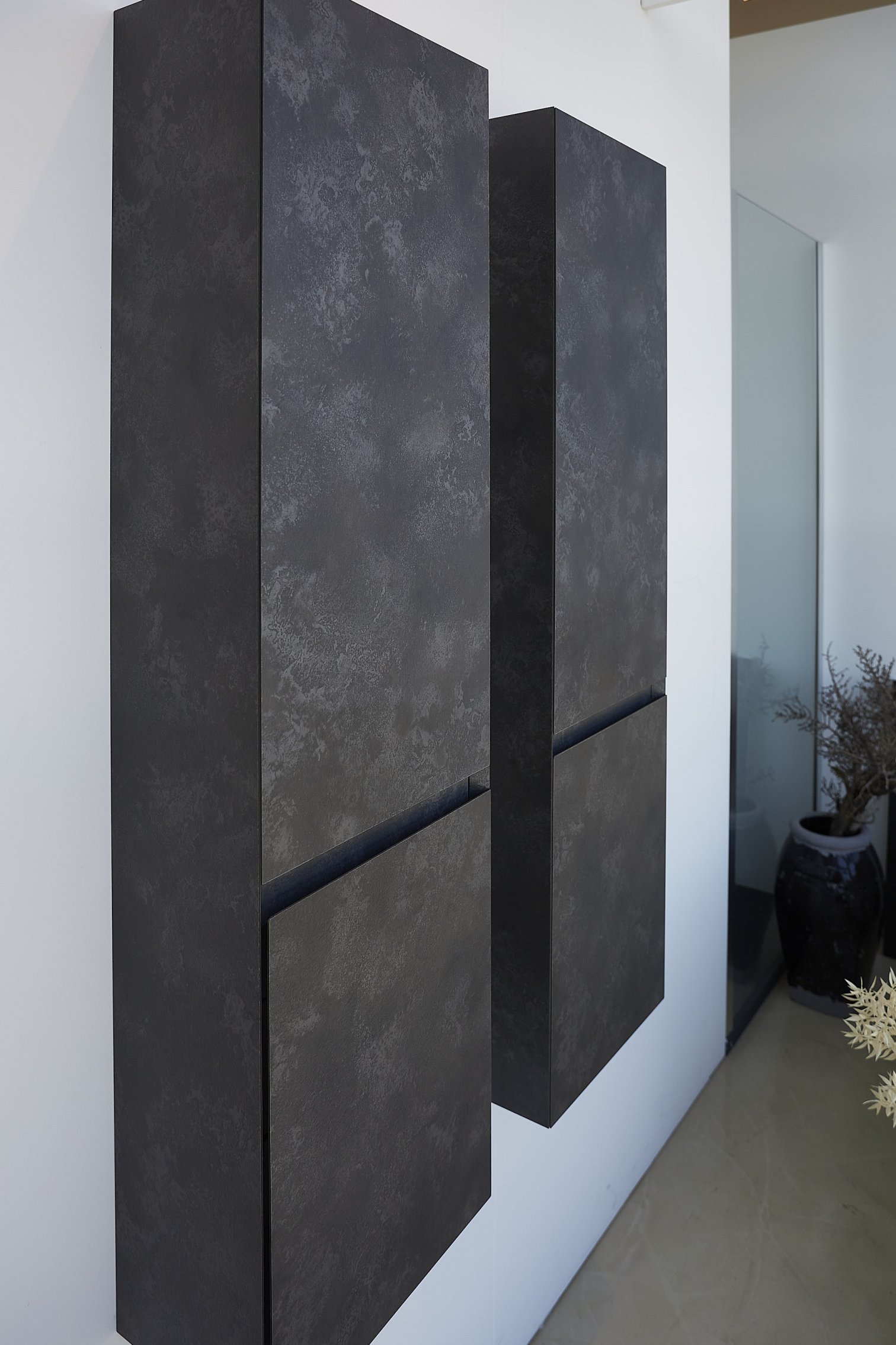 Idea, Cubik Colonna contenitore 35x126 cm Ardesia