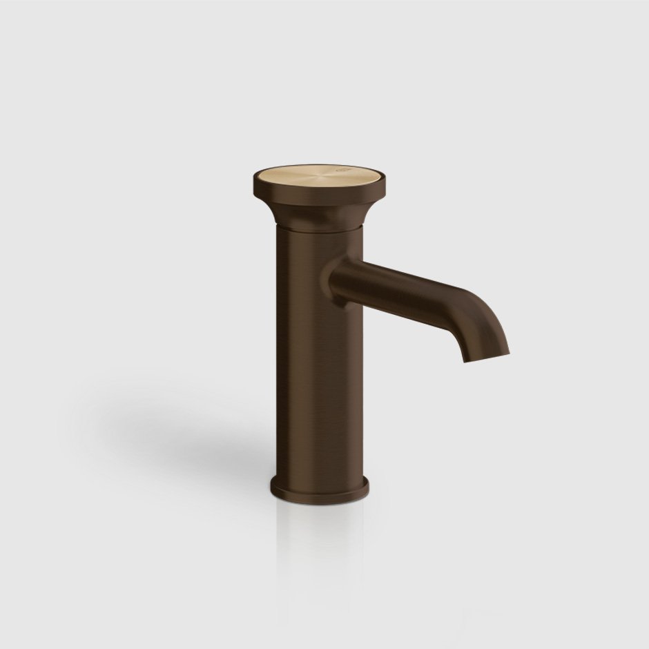 Gessi, Origini Miscelatore lavabo Dark Bronze + Matte Cipria