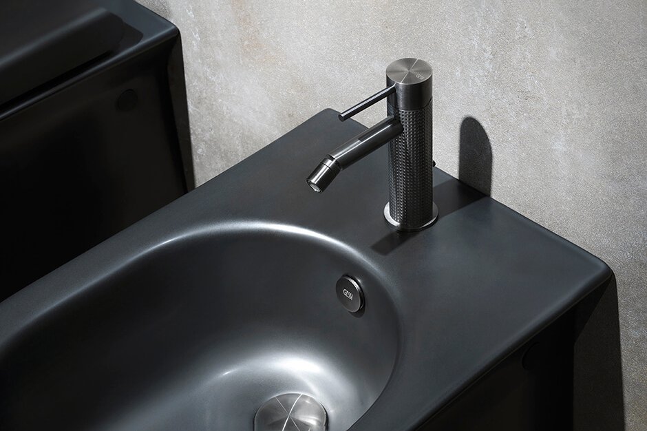 Gessi, Cesello Miscelatore bidet Black Metal Brushed PVD