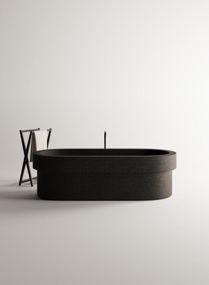 Agape, Cenote Vasca pietra lavica 184x85 cm