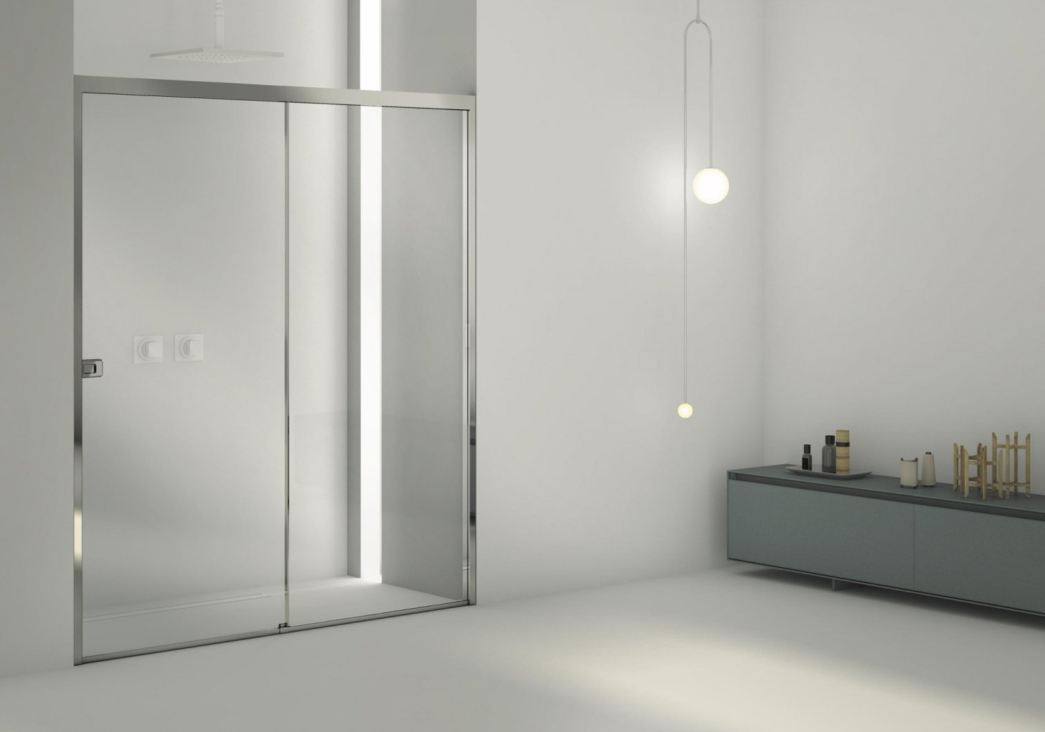 Box Docce 2B, La8 Porta doccia L 180 cm