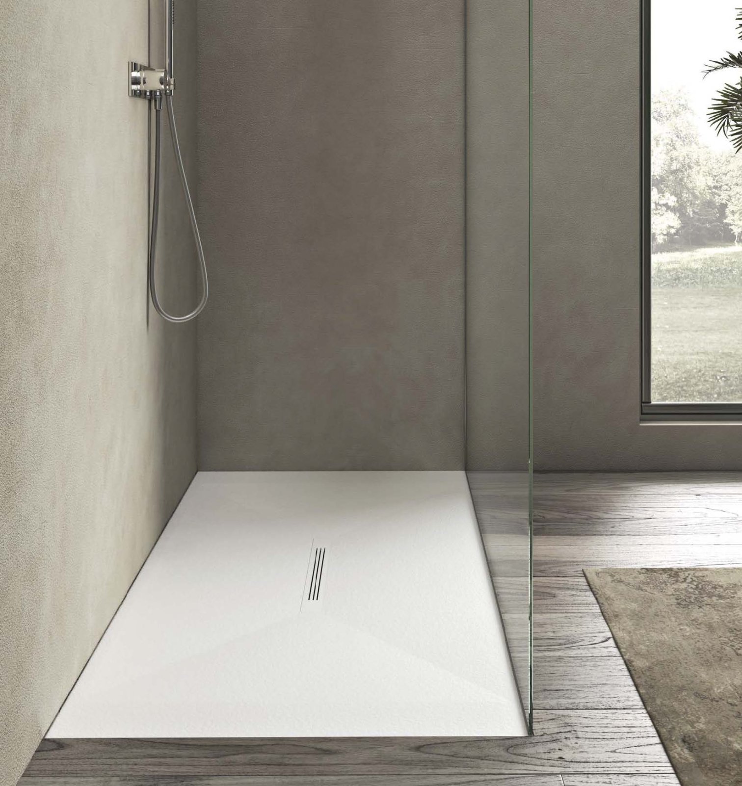 Disenia, Krus Shower tray 80x120 cm WHITE