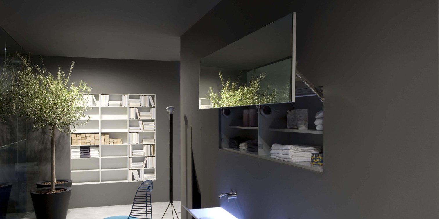 antoniolupi, Segreto Storage mirror L144x50 cm