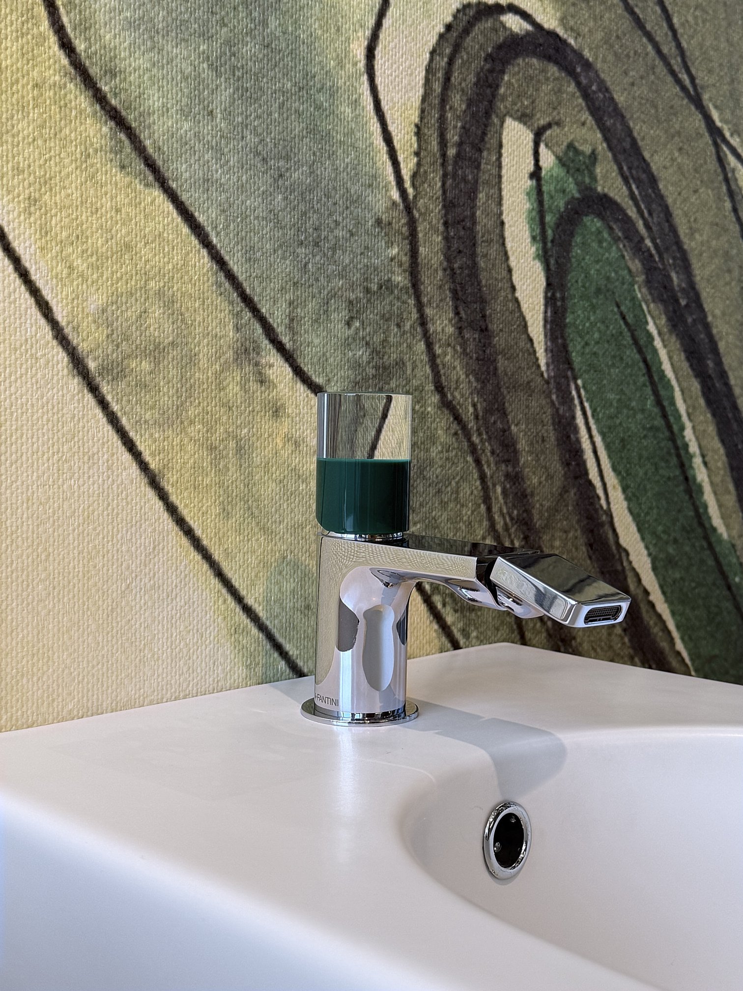 Fantini, Nice Miscelatore bidet Maniglia Verde