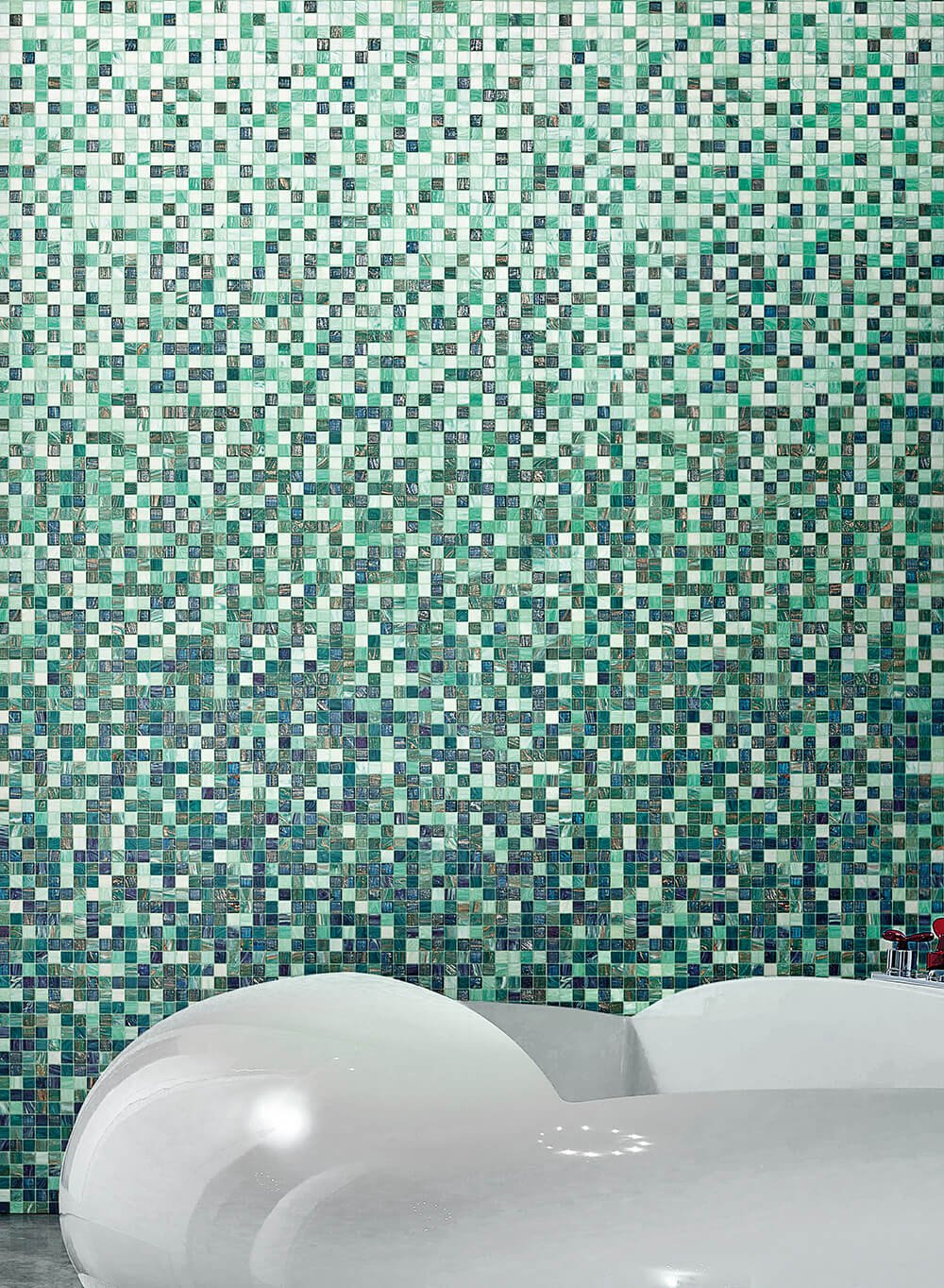 Bisazza, Begonia Whiteless mosaico 32x32 cm