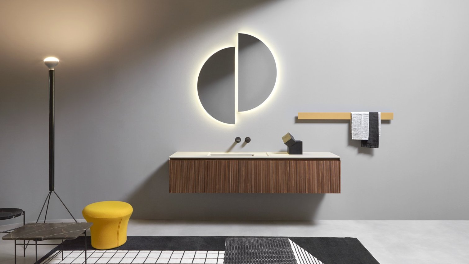antoniolupi, Binario03 Vanity unit 180x47 cm
