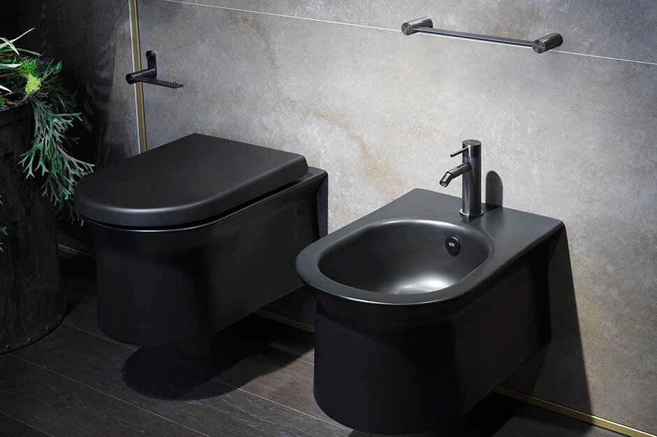 Gessi, Cesello Miscelatore bidet Black Metal Brushed PVD
