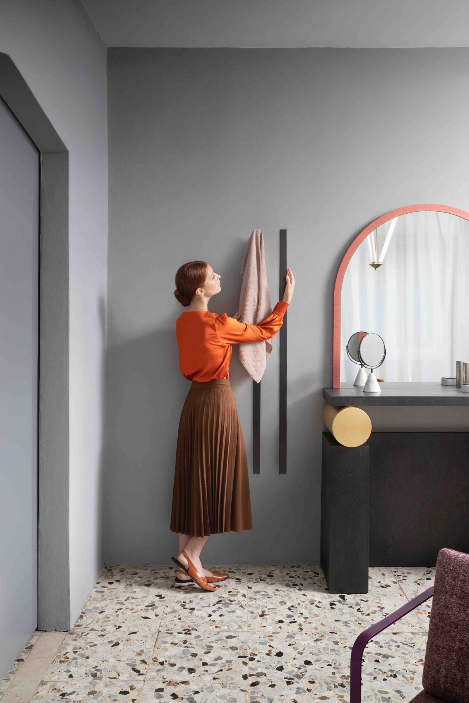 Tubes, I Ching Scaldasalviette elettrico 135x4 cm