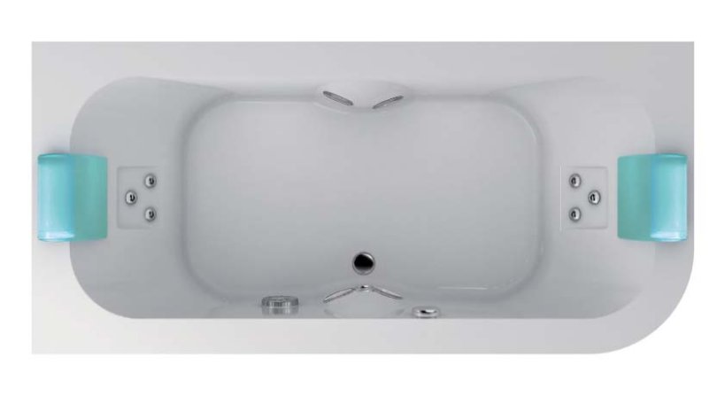 Jacuzzi, Aquasoul Double Whirlpool massage tub 190x90 cm