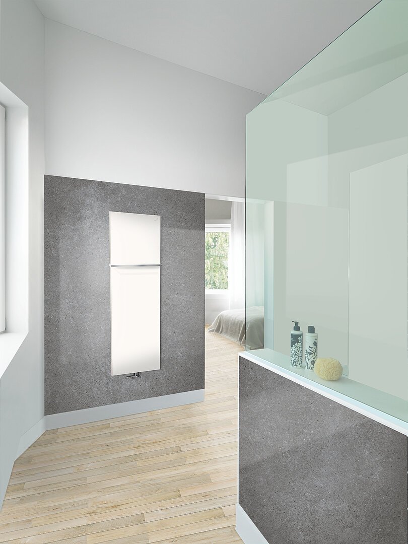 Zehnder, Fina Bar Scaldasalviette 50x130 cm Grey White